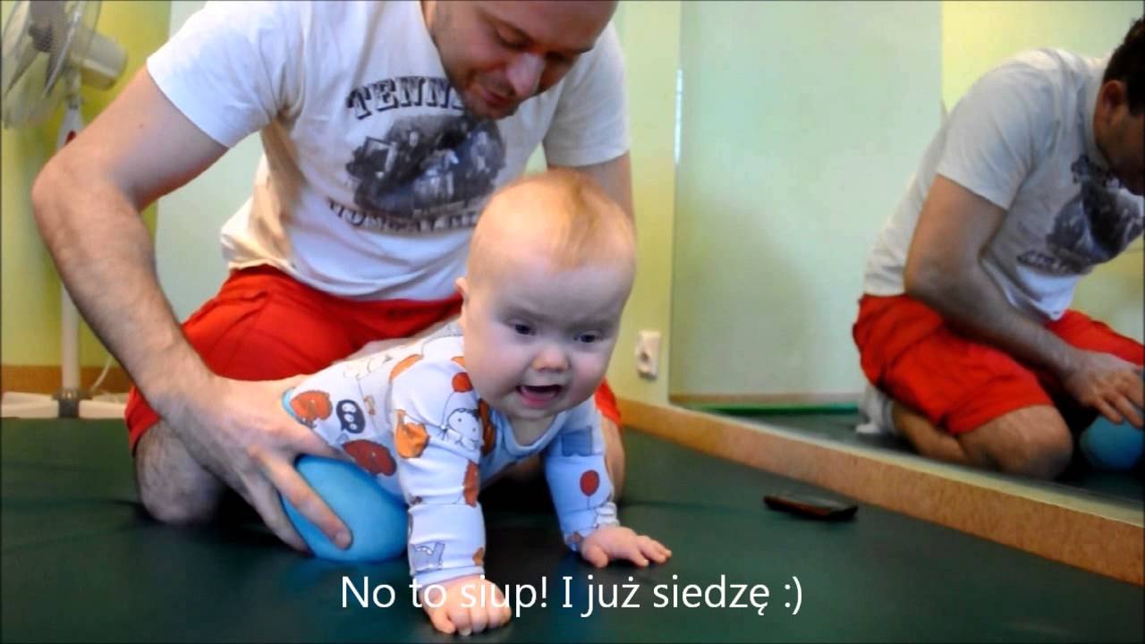 Staszek - Fistaszek: (zespół Downa) Ćwiczenia do czworakowania i do siadania
