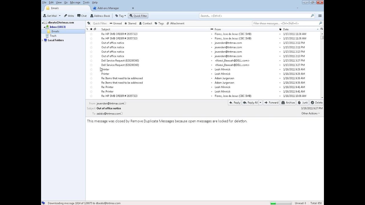 How to Remove Duplicate Emails in Mozilla Thunderbird