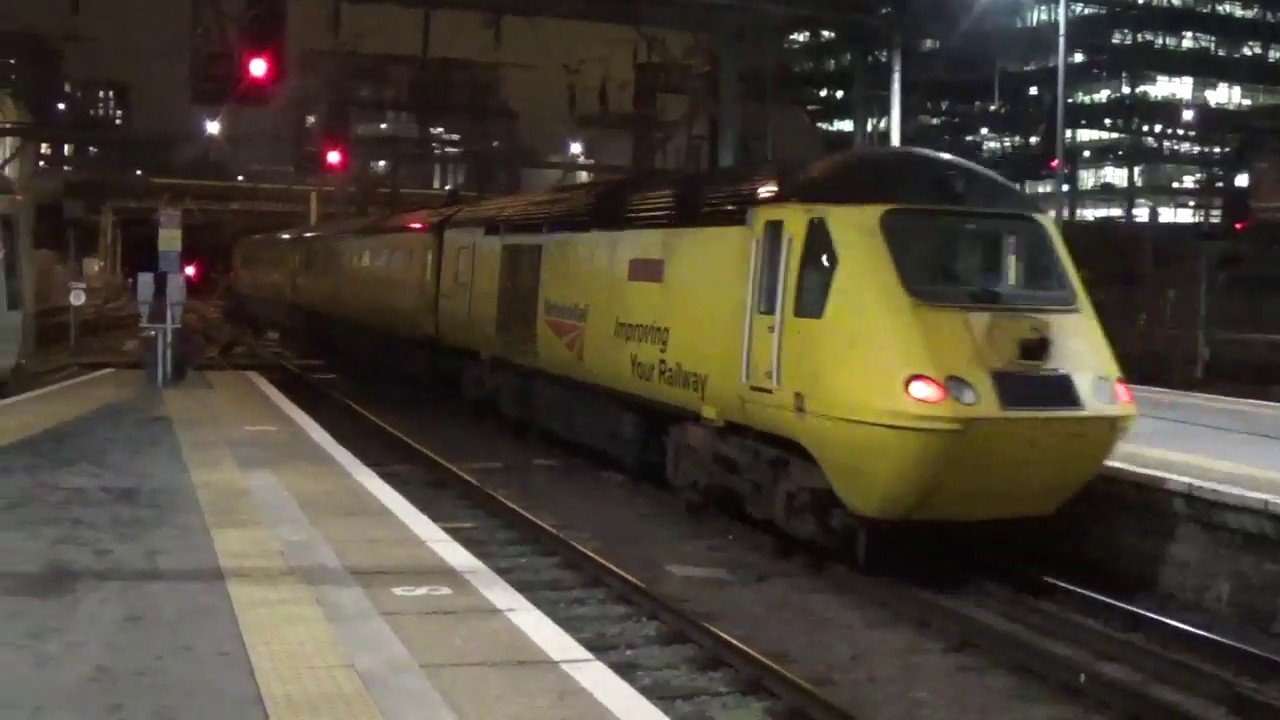 British Rail HST InterCity 125 New Measurement Train at Kings Cross+91s+HST Jan 2018