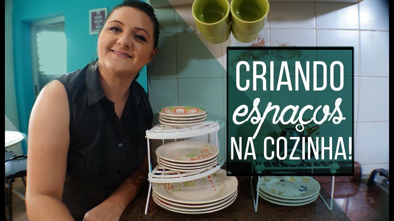 Como organizar louças e despensa em armários pequenos! | Organização é vida | Organização da cozinha