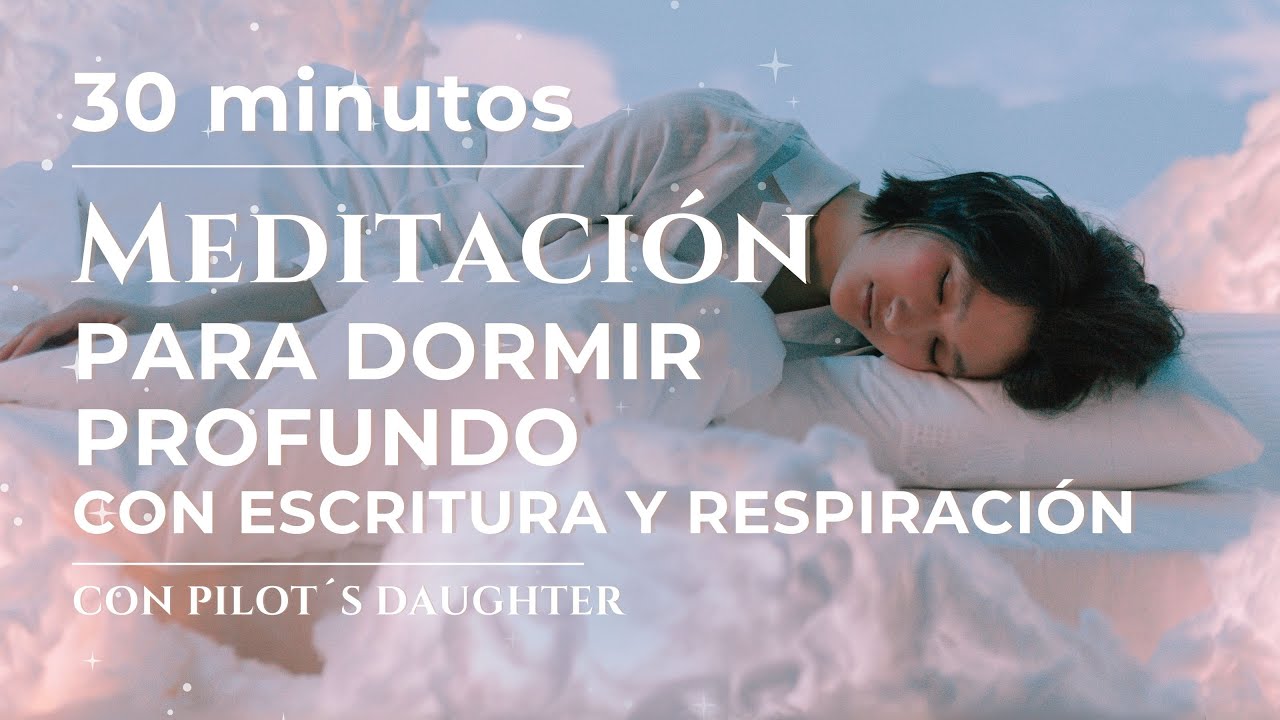 Meditación para Dormir Profundo | 30 MINUTOS | Con Escritura y Respiración para Soltar Pensamientos💫
