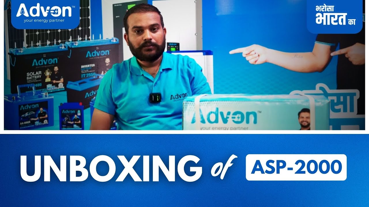 Unboxing of ASP 2000 | Advon Solar | #Bharosabharatka