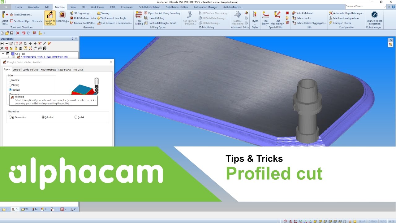 Profile Cut | Alphacam