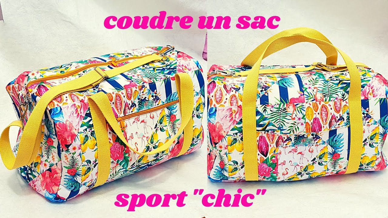 Tuto #diy : coudre un sac sport chic et/ou un sac week-end , Le Sac NILA 🥰