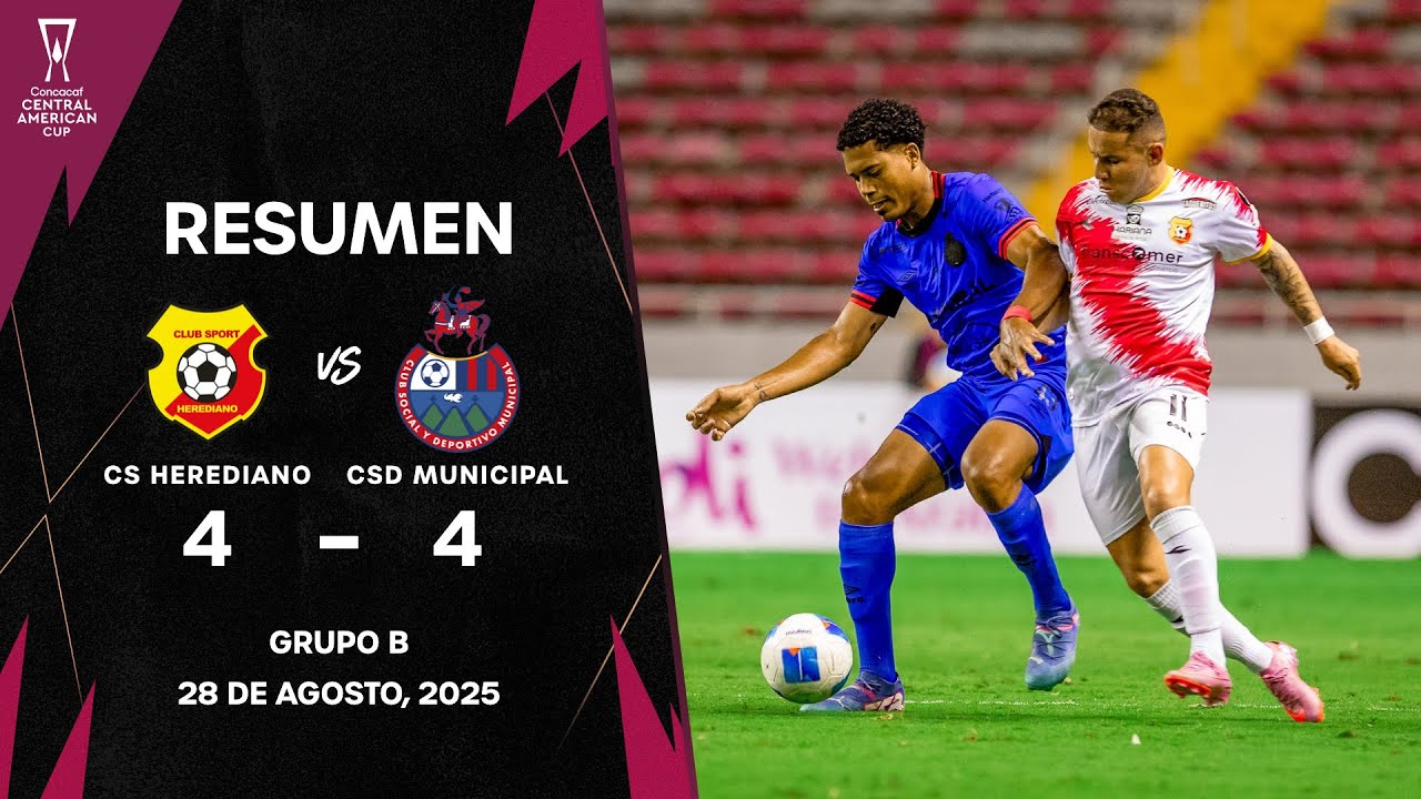 Herediano vs Municipal | Copa Centroamericana Concacaf 2025 | Fase de Grupos