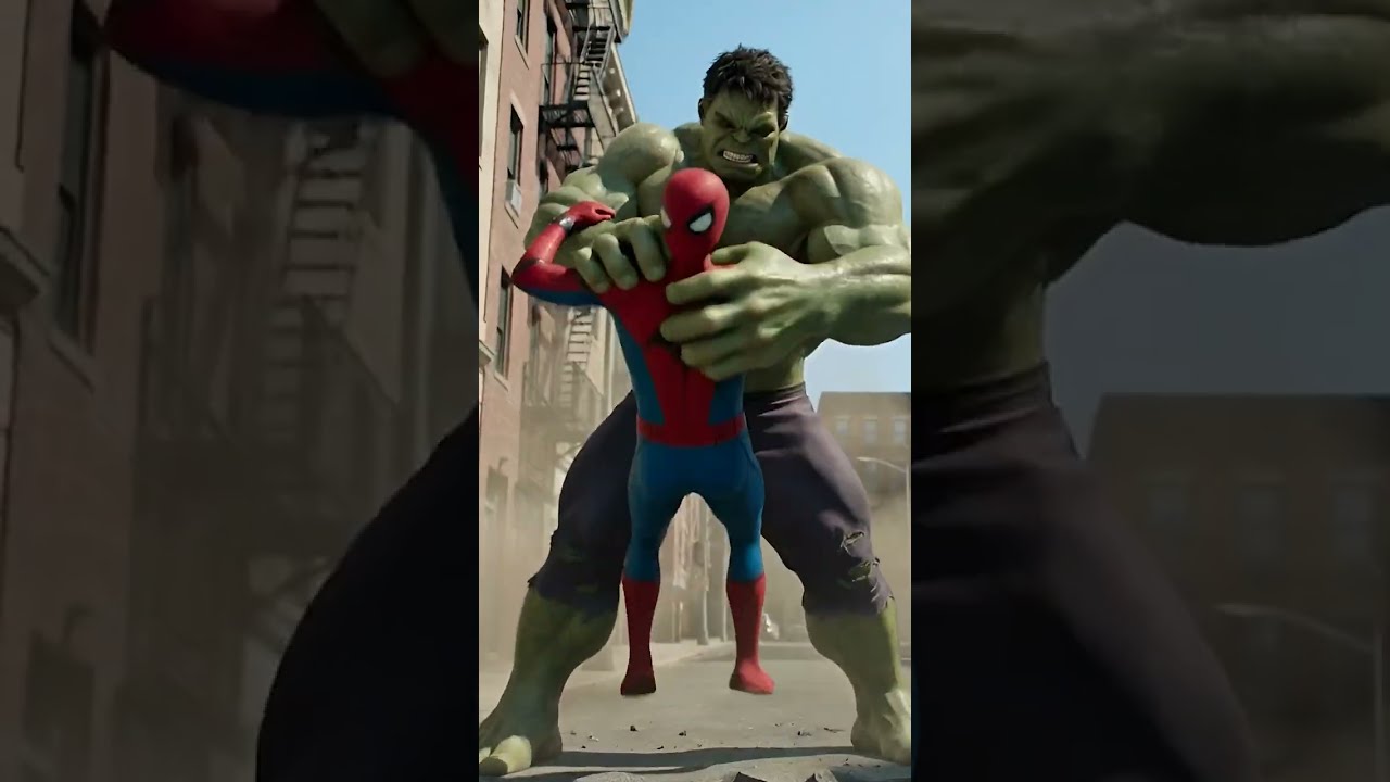 Hulk vs Spider-Man 😱 | 3D Animated Epic Fight | Hulk Wins 💥