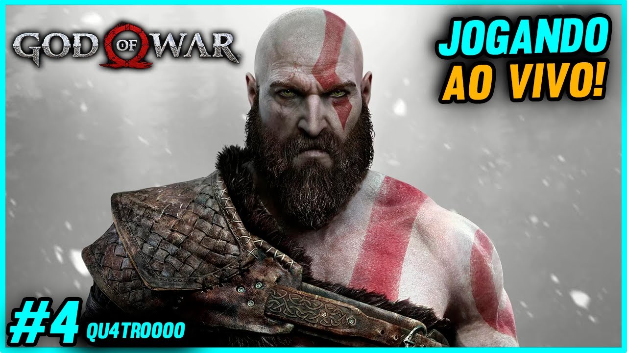 Barreto Jogando God Of War AO VIVO! Parte #4 QU4TROOOO