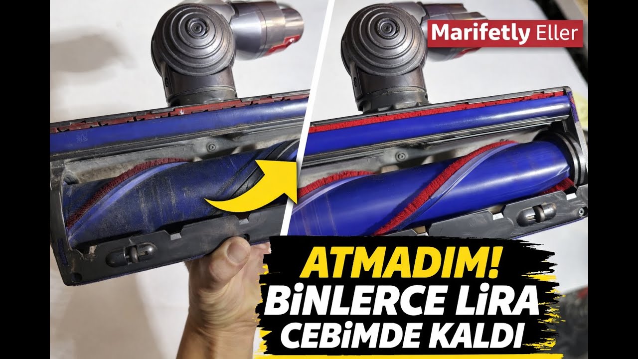 Dyson Süpürge Başlığı Fırçasını Kendi İmkânlarımla Yeniledim! (Çalışıyor mu?) #dysonfırça #diyideas