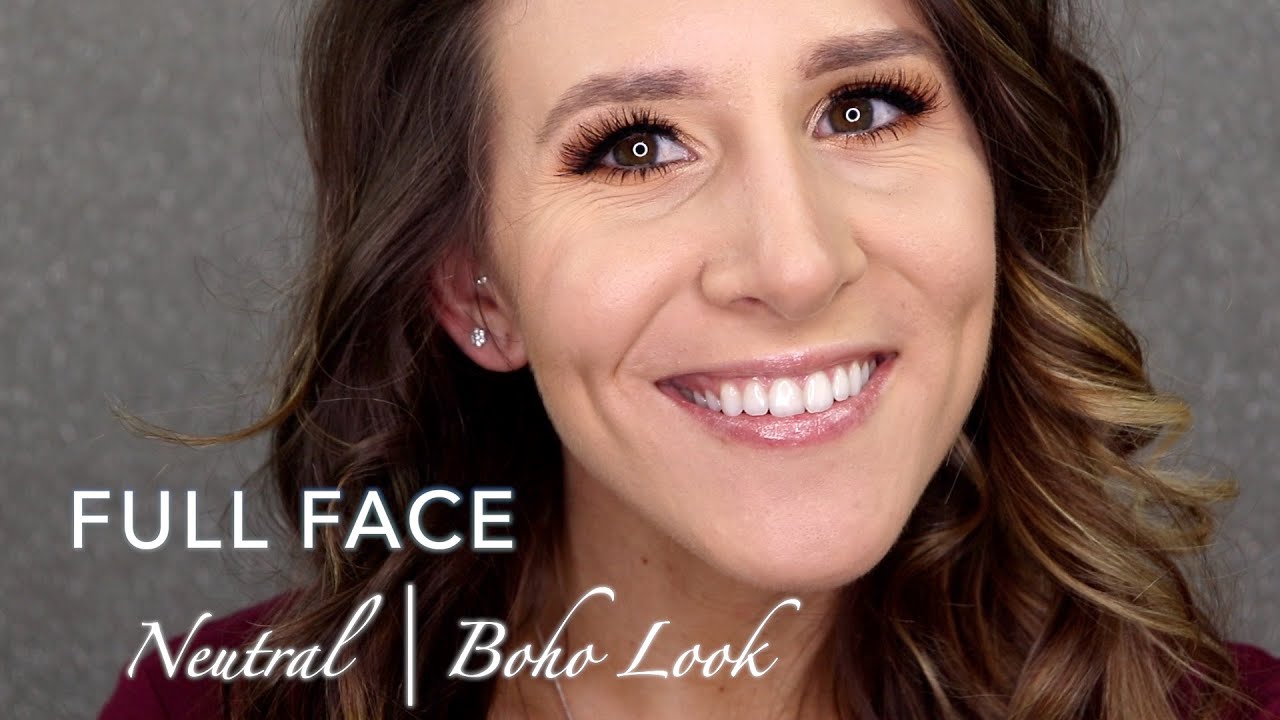 BOHO NEUTRAL FULL FACE USING James Charles x Morphe Palette | Neutral Make Up Look for Brown Eyes