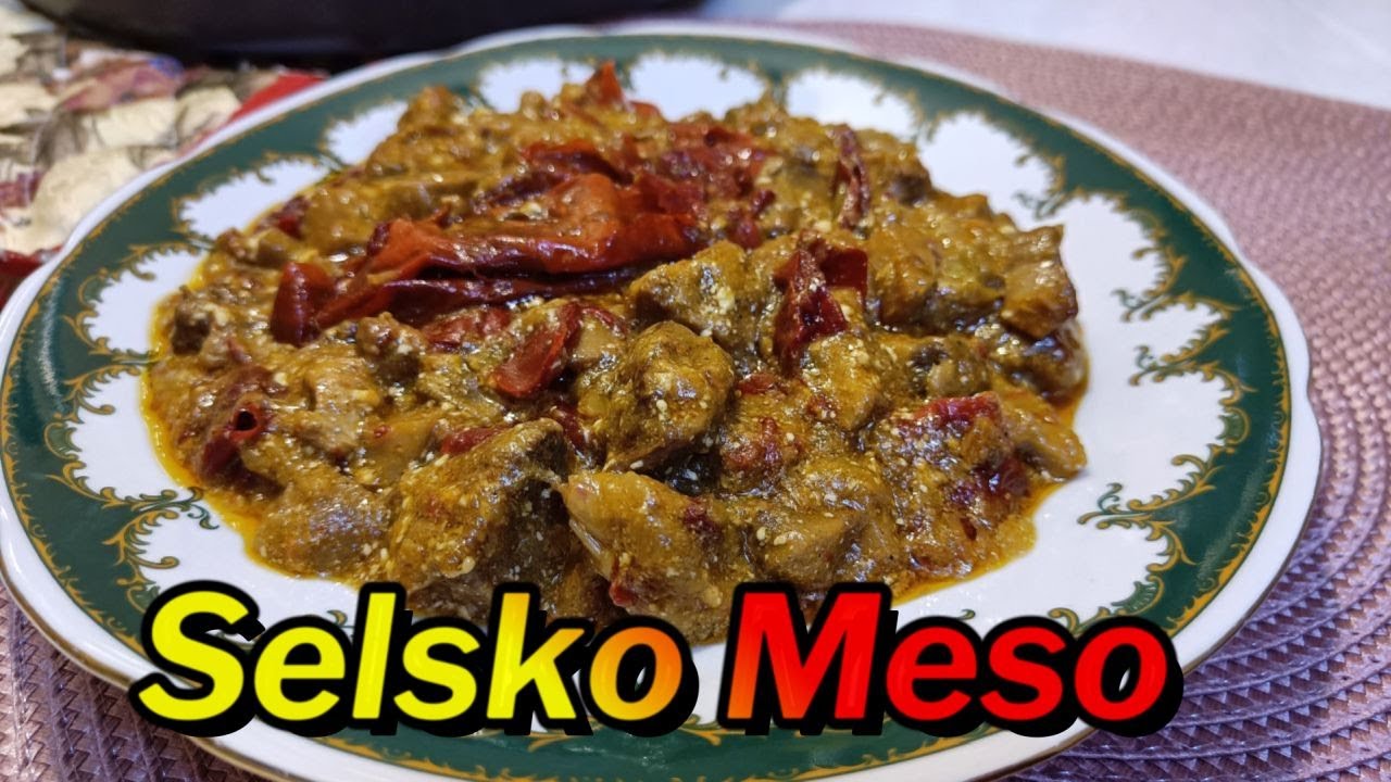 Крестьянское мясо. Традиционное старинное македонское блюдо с фантастическим вкусом.