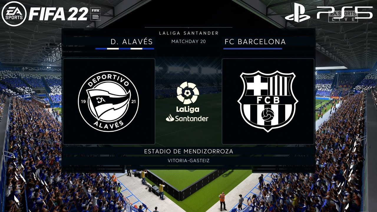 FIFA 22 PS5 | Deportivo Alavés Vs Barcelona | La liga Santander | Prediction & Gameplay