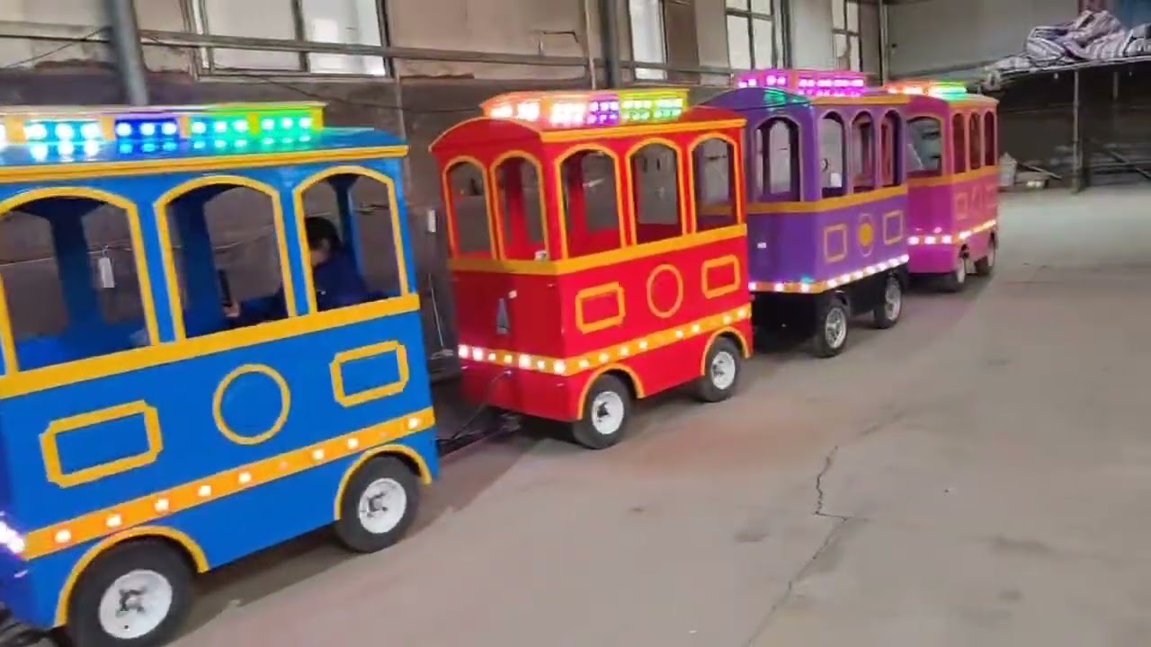 used electric trackless train rides for sale