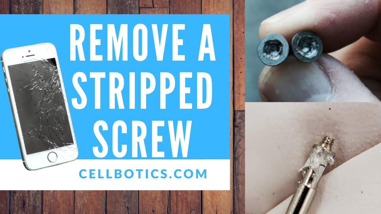 How to remove a stripped screw from a cell phone or any other device by CellBotics Training Center