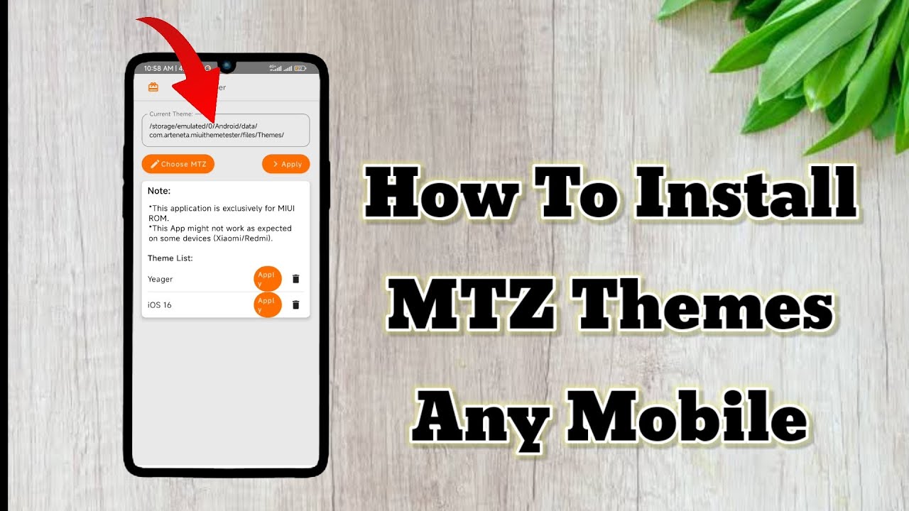 How To Install MTZ Themes In Any Xiaomi Redmi Poco Mobile | MTZ Theme Installer For Xiaomi