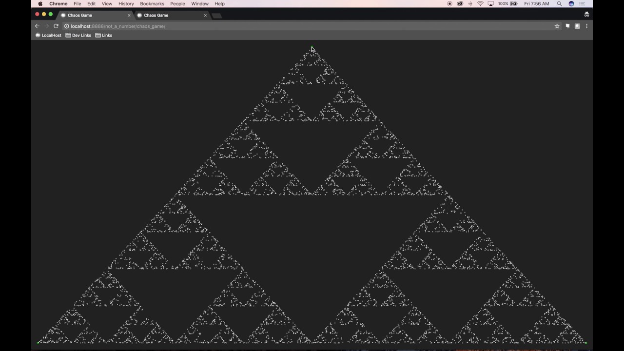 Develop a Chaos Game with Javascript in 25 Minutes