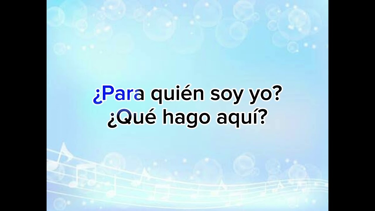 Karaoke ¿Para quién soy yo? Hakuna group