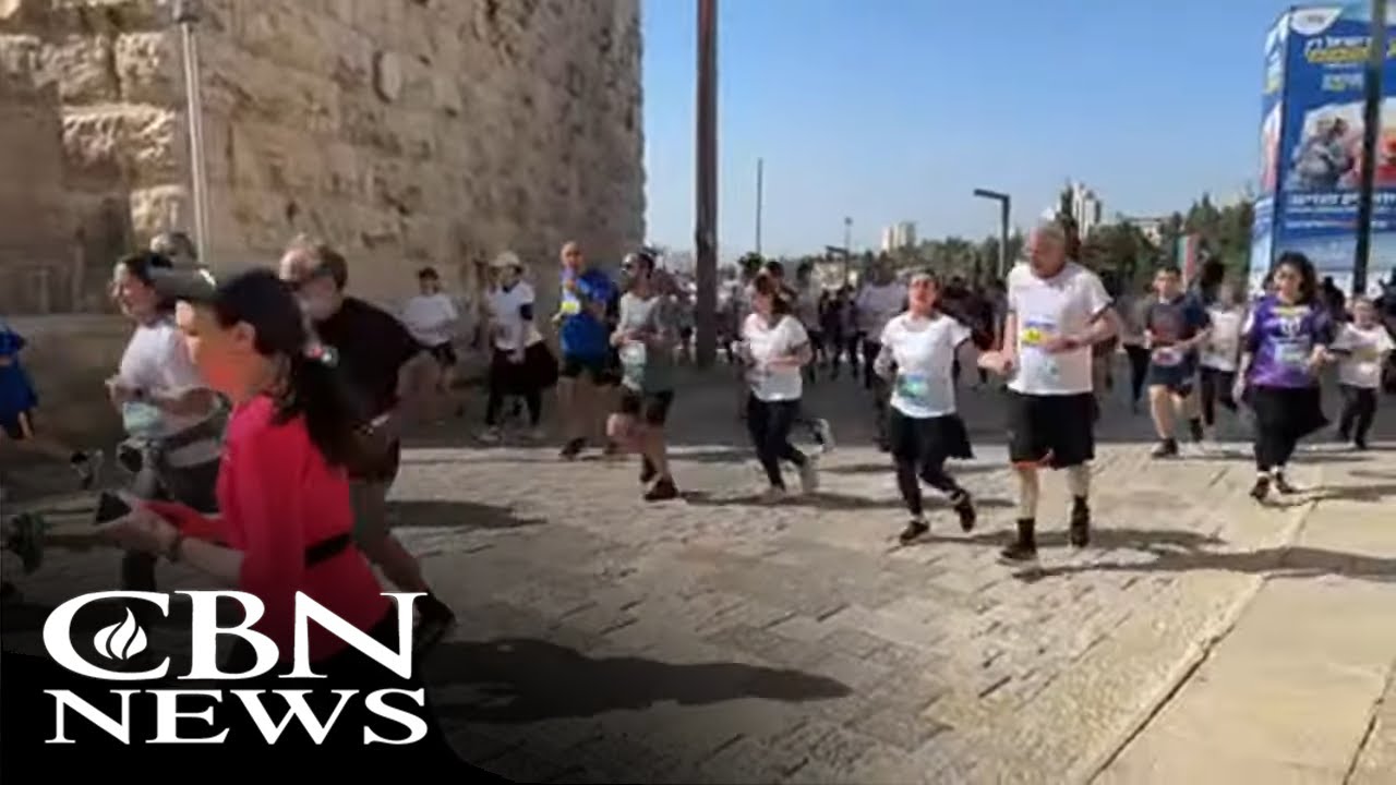 Chris Mitchell Live from the Jerusalem Marathon