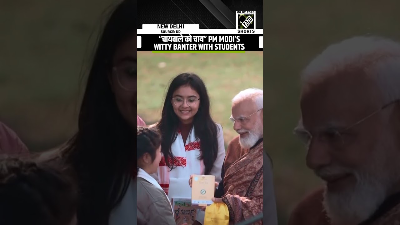 Watch: PM Modi shares witty, hilarious banter with students while receiving gifts
