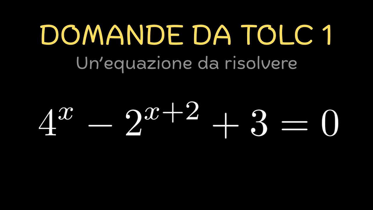 DOMANDE DA TOLC #1