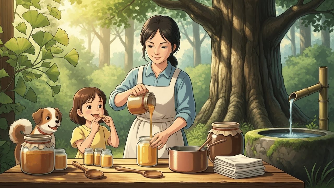 Harvesting Wild Honey & Honey Glazed Roast Chicken | Peaceful Ghibli Life (No Talking)
