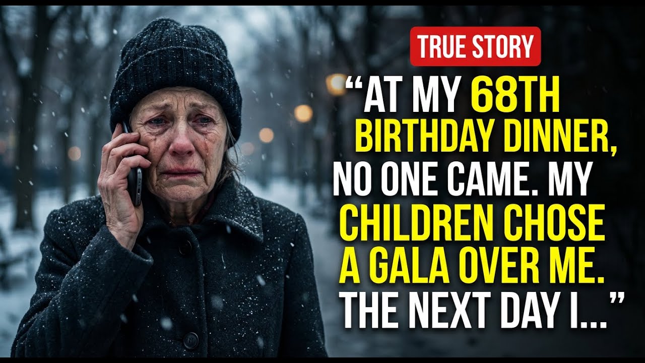 At My 68th Birthday Dinner, No One Came. My Children Chose Networking Over Their Mother. The Next...