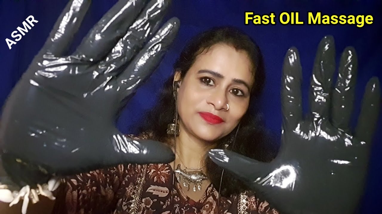 Asmr Fast Oil Massage in Gloves Before You Sleep(Scalp, Back,Shoulder, Neck, Hand) 🧤 |Asmr Ghosal