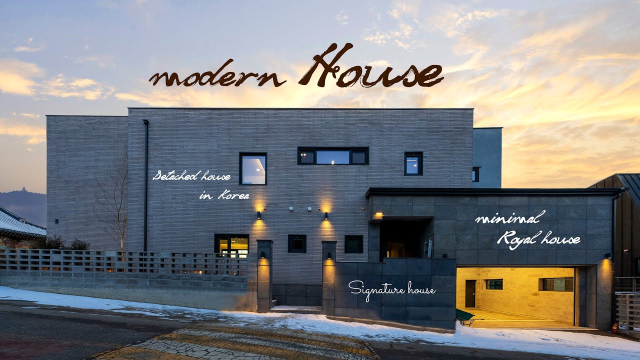95평 단독주택 주차장과 연결된 전실+멀티룸,헬스장이 있는 대저택 A house with a gym in Korea.