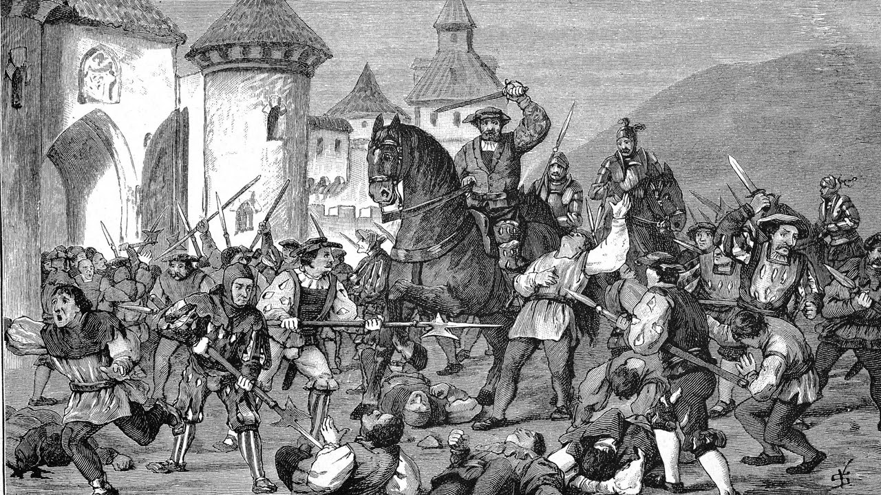 DLF 15.05.1524 Deutscher Bauernkrieg. Kämpfende „Haufen“ fordern mehr Rechte ein