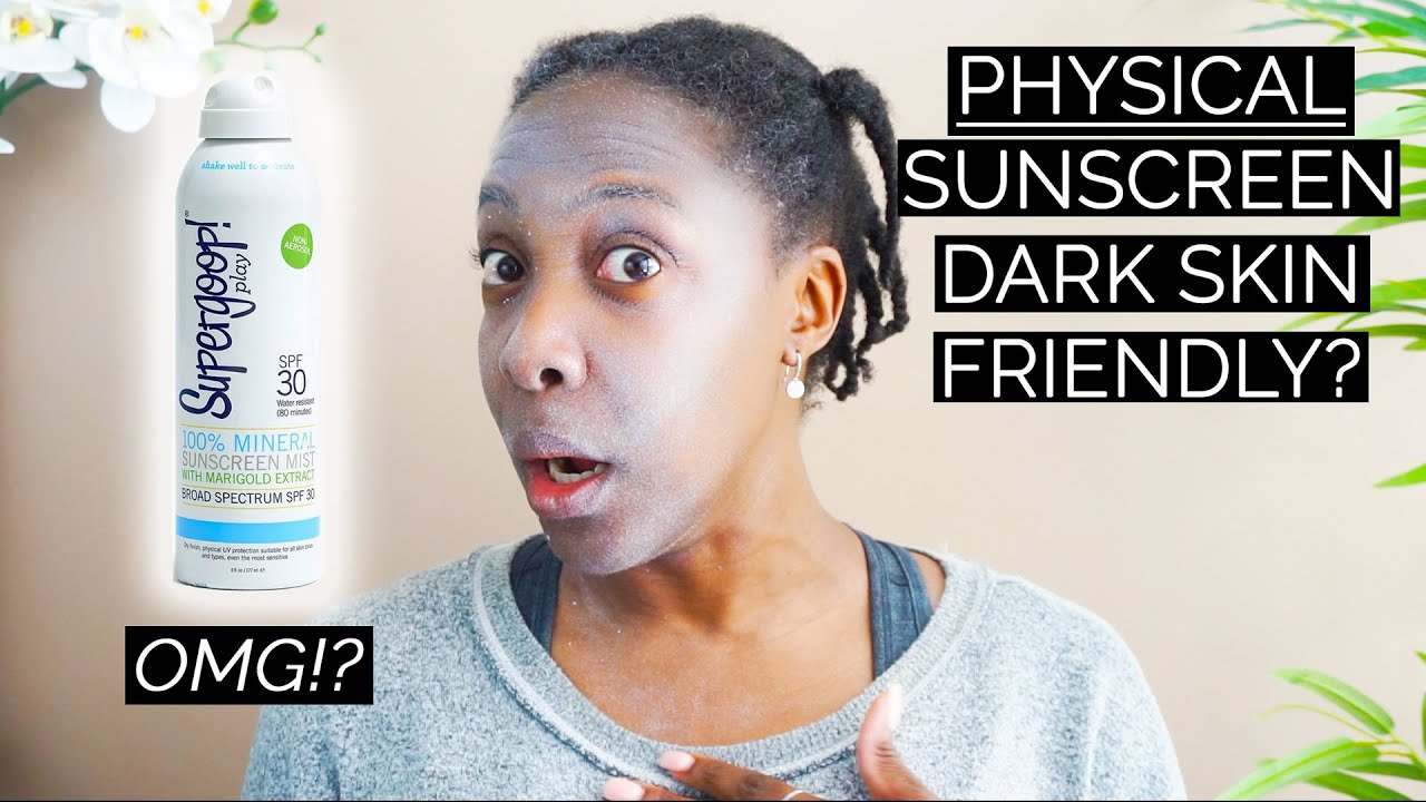 Mineral Sunscreen For Dark Skin? | Supergoop Sunscreen | Mineral Sunscreen Mist Marigold Extract