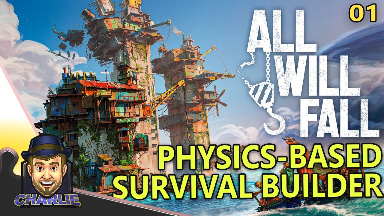 A FUN PHYSICS-BASED SURVIVAL CITY BUILDER! - All Will Fall Gameplay - 01