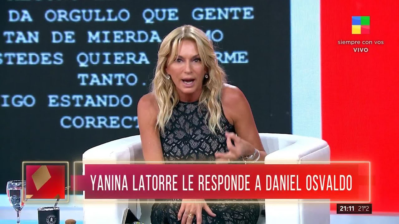 🔥 La fuerte respuesta de Yanina Latorre a Daniel Osvaldo: 