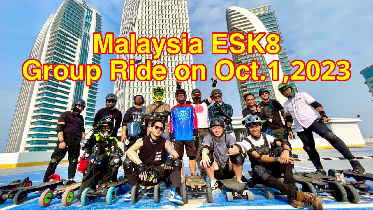 Putrajaya ESK8 Group Ride on Oct.1, 2023