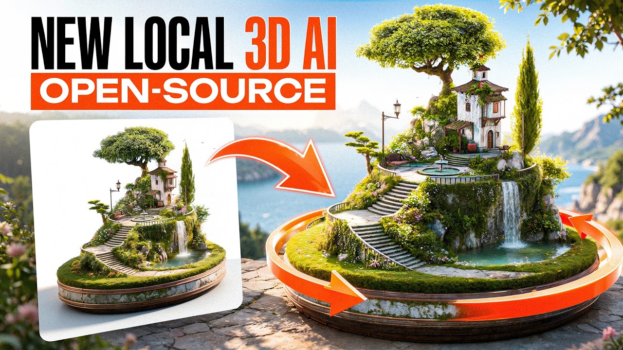 Новый БЕСПЛАТНЫЙ локальный 3D AI-генератор уже здесь! (TripoSplat)