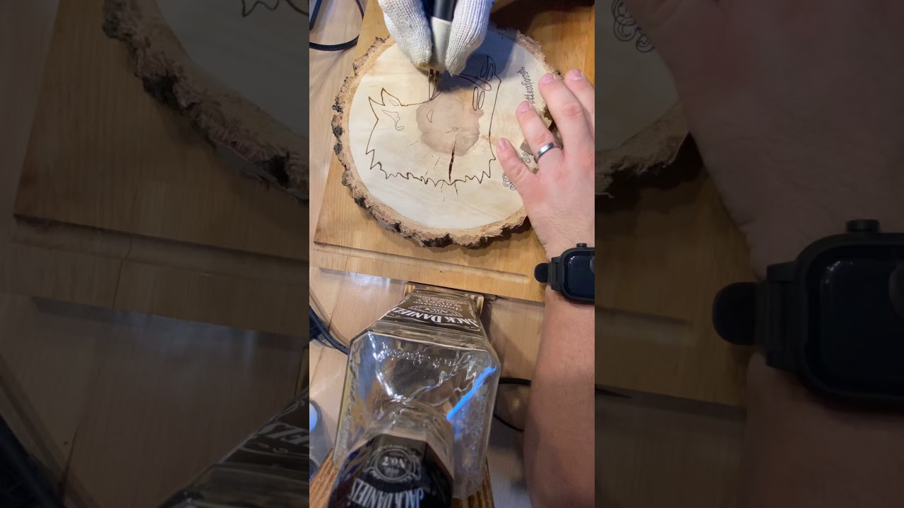 Brandmalerei mit dem Brennpeter Royal von Hobbyring