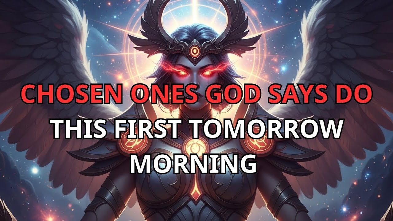 Chosen One: GOD SAYS DO THIS FIRST TOMORROW MORNING &mdash; A CRITICAL SPIRITUAL ASSIGNMENT
