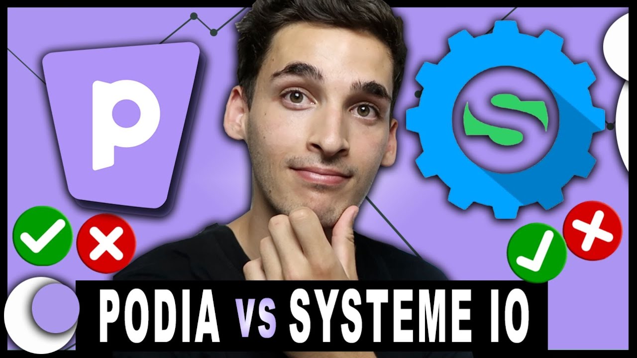 PODIA vs SYSTEME.IO : Comparatif 2026