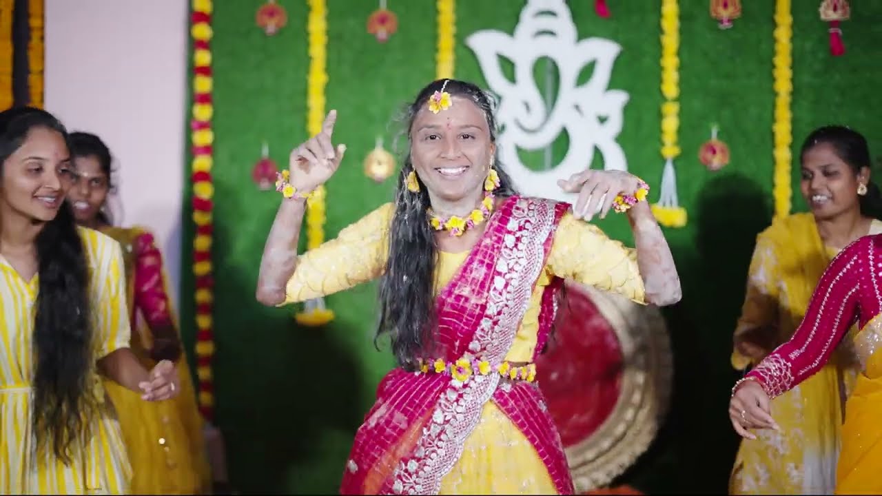 || Sai Deekshitha Colourful Haldi || By | Rv Studios || Adilabad 