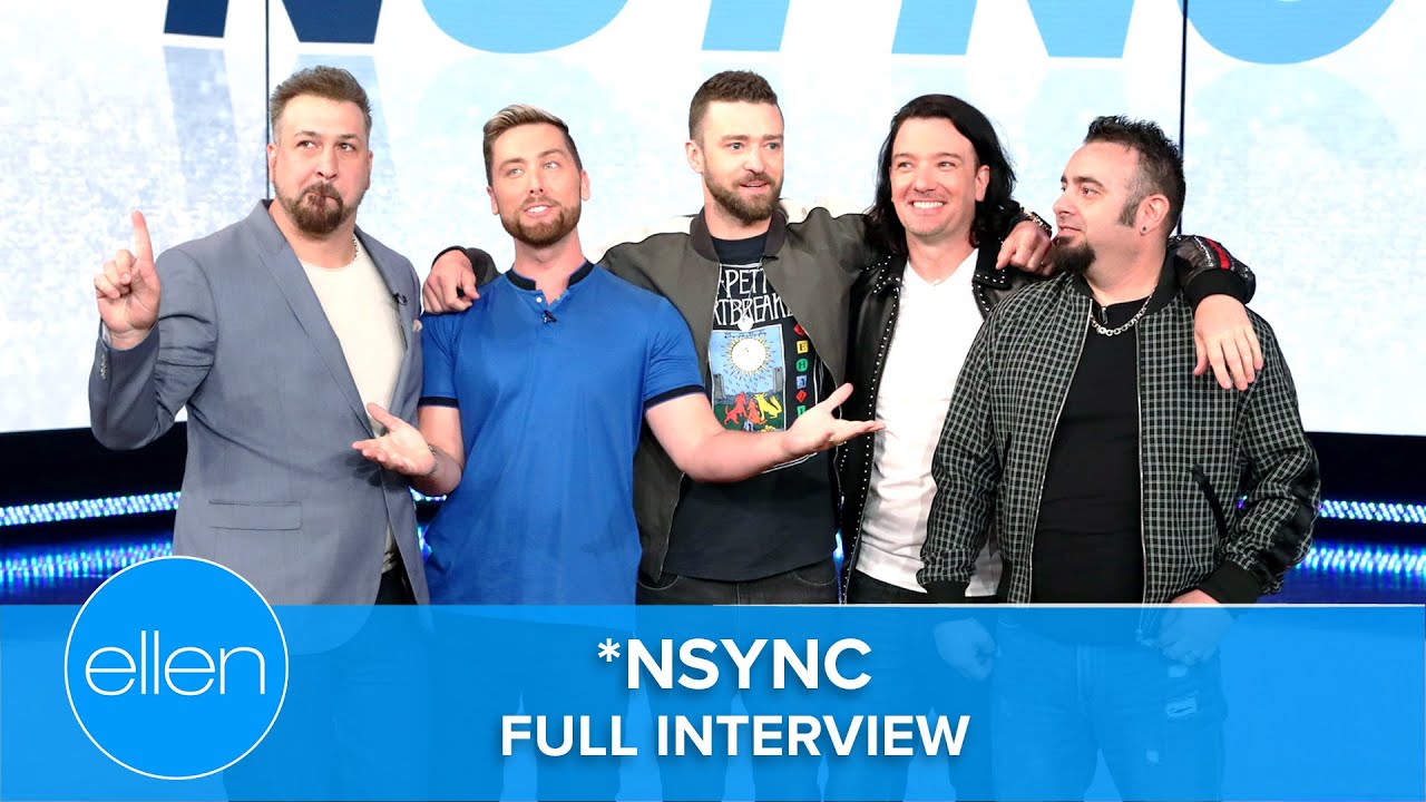 *NSYNC sits down with Ellen, reminiscing on their youth and playing 
