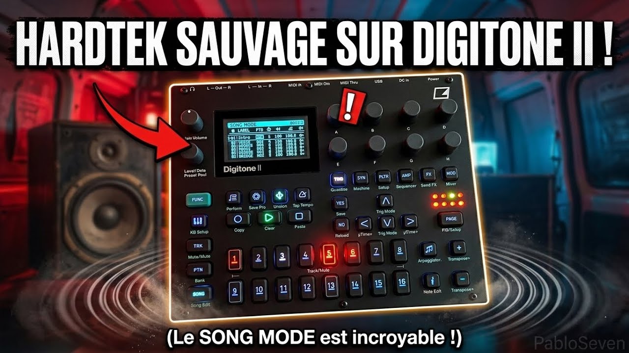 Elektron - Digitone 2 - song mode🎶 - Hardtek 🎛️🔥🚀