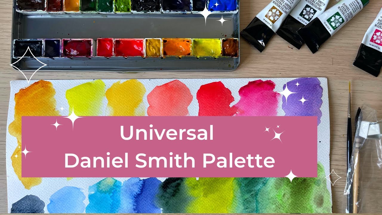 Моя универсальная палитра акварели Daniel Smith 2023-2024