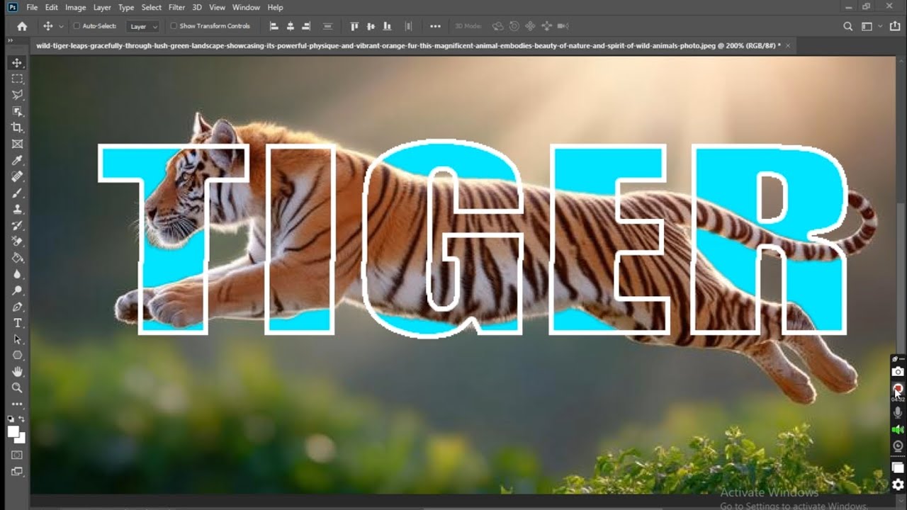 how to make 3d text in photoshop I how to create an image inside text effect in photoshop 