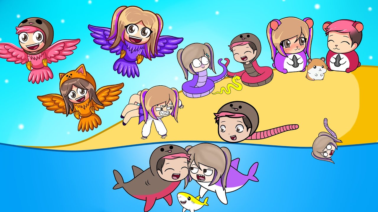 ROBLOX PERO SOMOS UNA FAMILIA DE ANIMALES CON LYNA !!