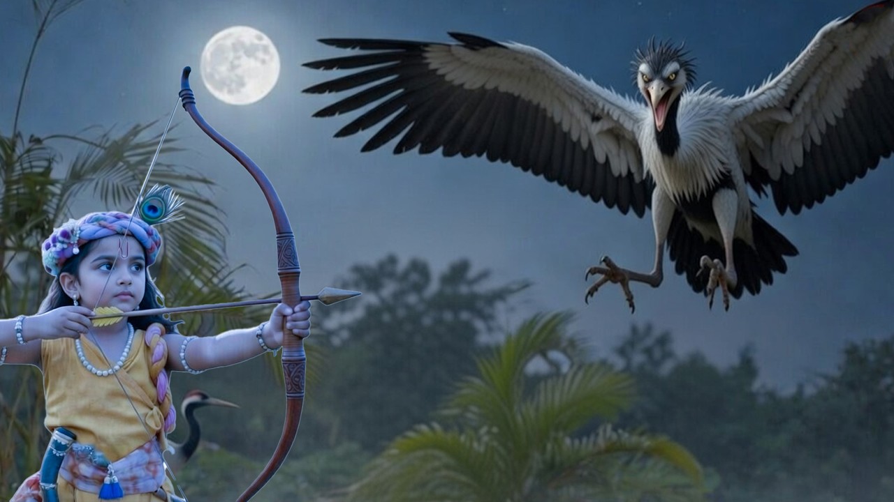 कृष्ण जी ने किया वकासुर का वध || #krishnaleela #यशोमतीमैय्याकेनंदलाला #balkrishna