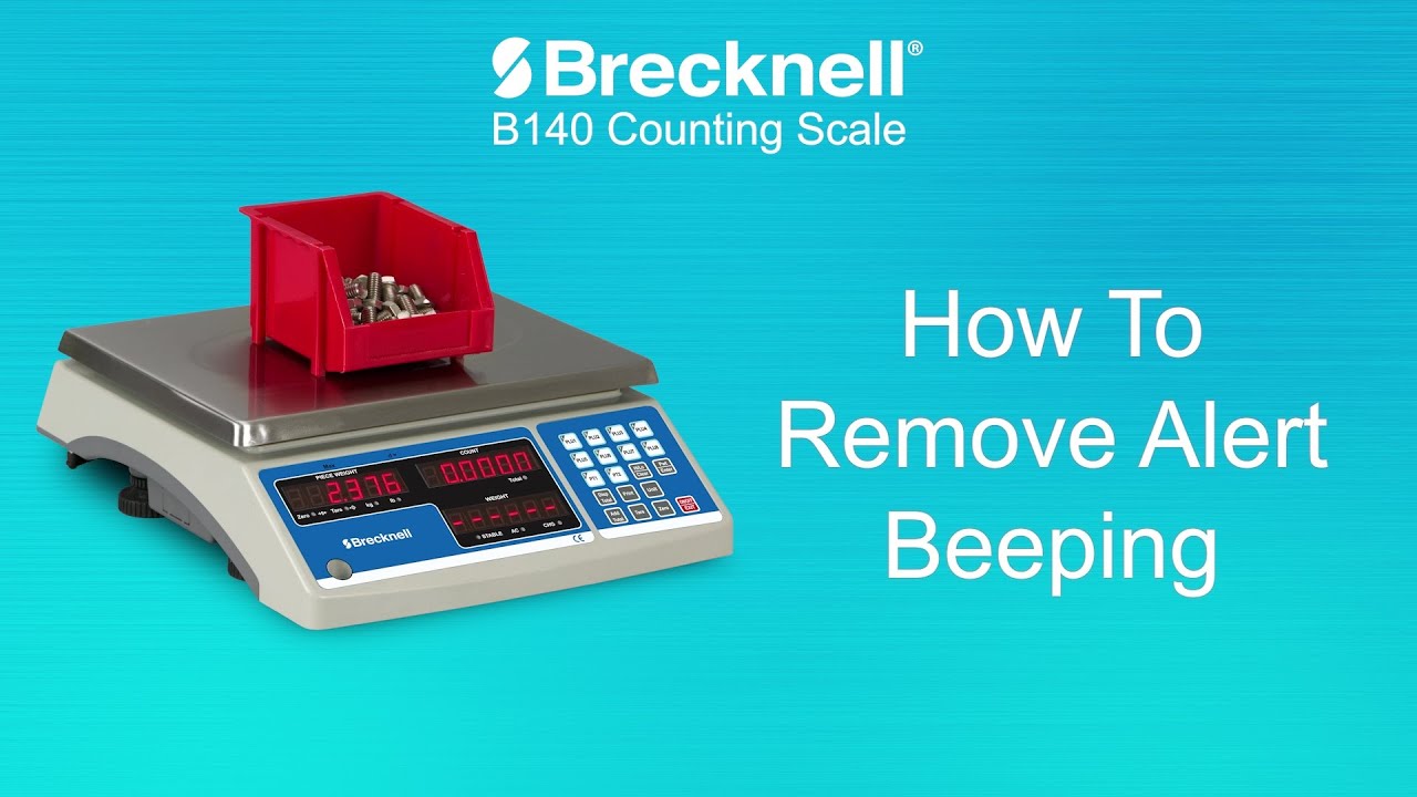 Brecknell B140 - How to Remove Alert Beeping