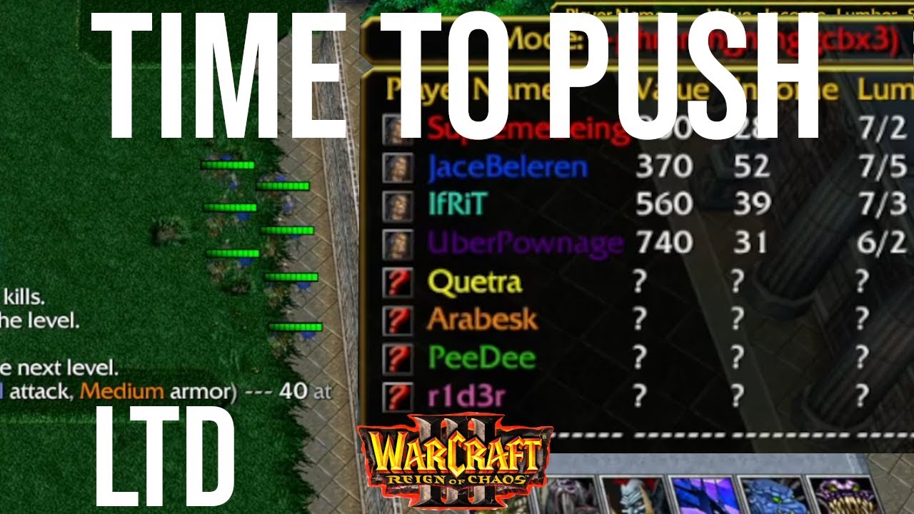 CHOOOO CHOOO HERE COME THE PUSH TRAIN - Legion Tower Defense - WC3
