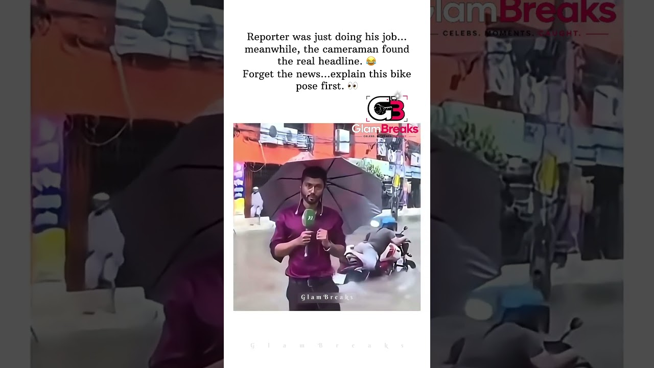 Reporter Was Just Doing His Job&hellip; Then THIS Happened! 😂🏍️ #shorts