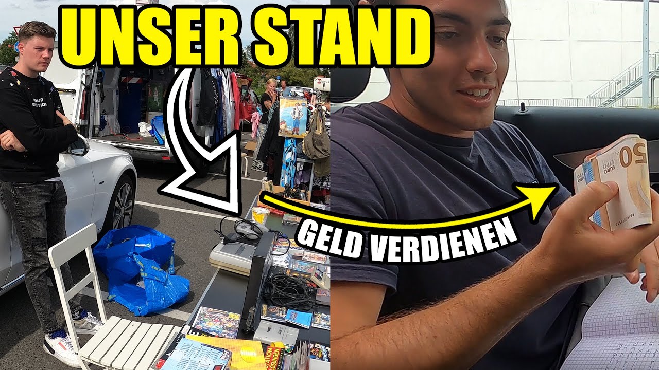 1 Tag alles auf dem Flohmarkt verkaufen! Wie viel nehmen wir nach 8 Stunden ein? #GELDVERDIENEN