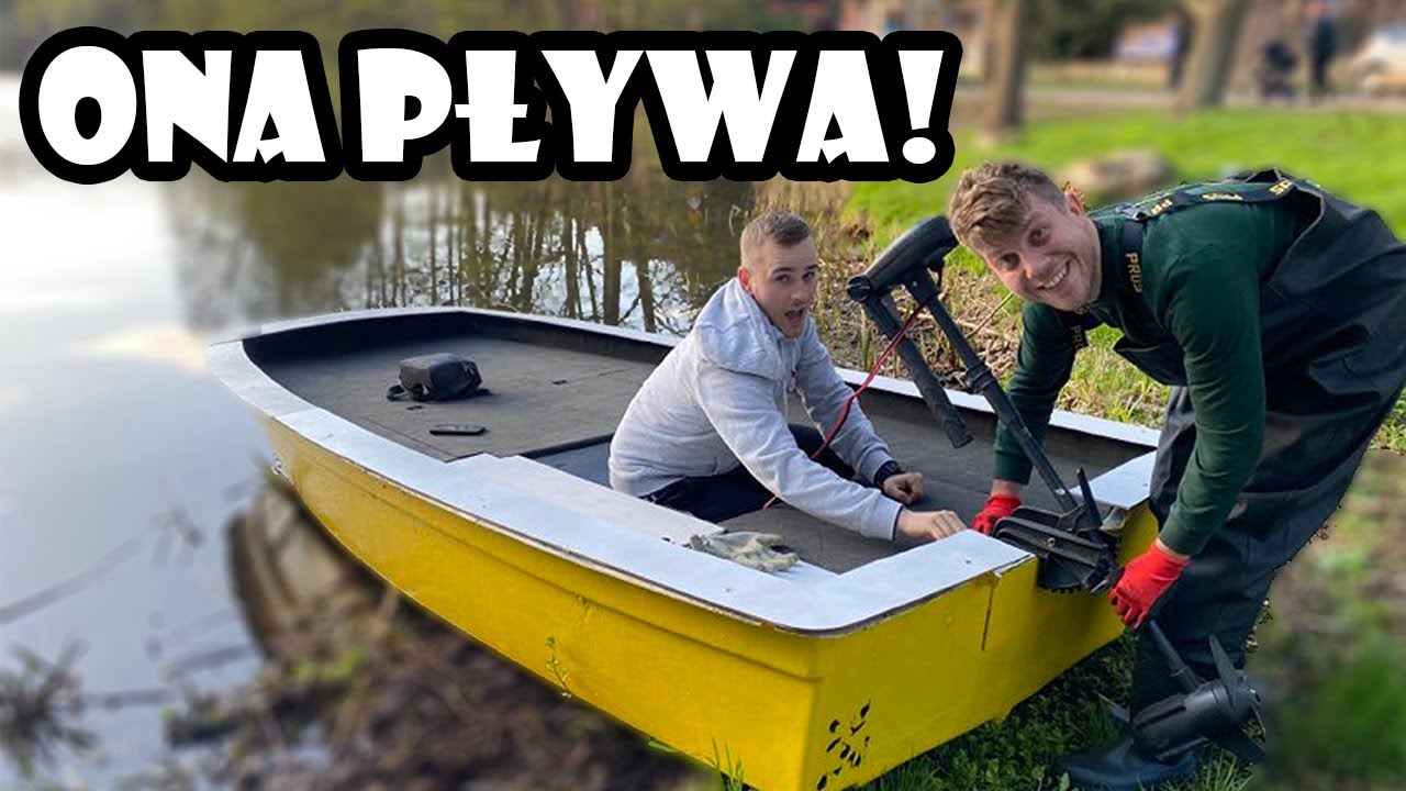 NIESAMOWITY EFEKT! Remont starej łodzi wędkarskiej. Wykładzina i malowanie.