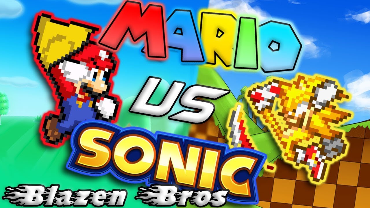Mario Vs Sonic | Bash [Sprite Animation] | Blazen Bros