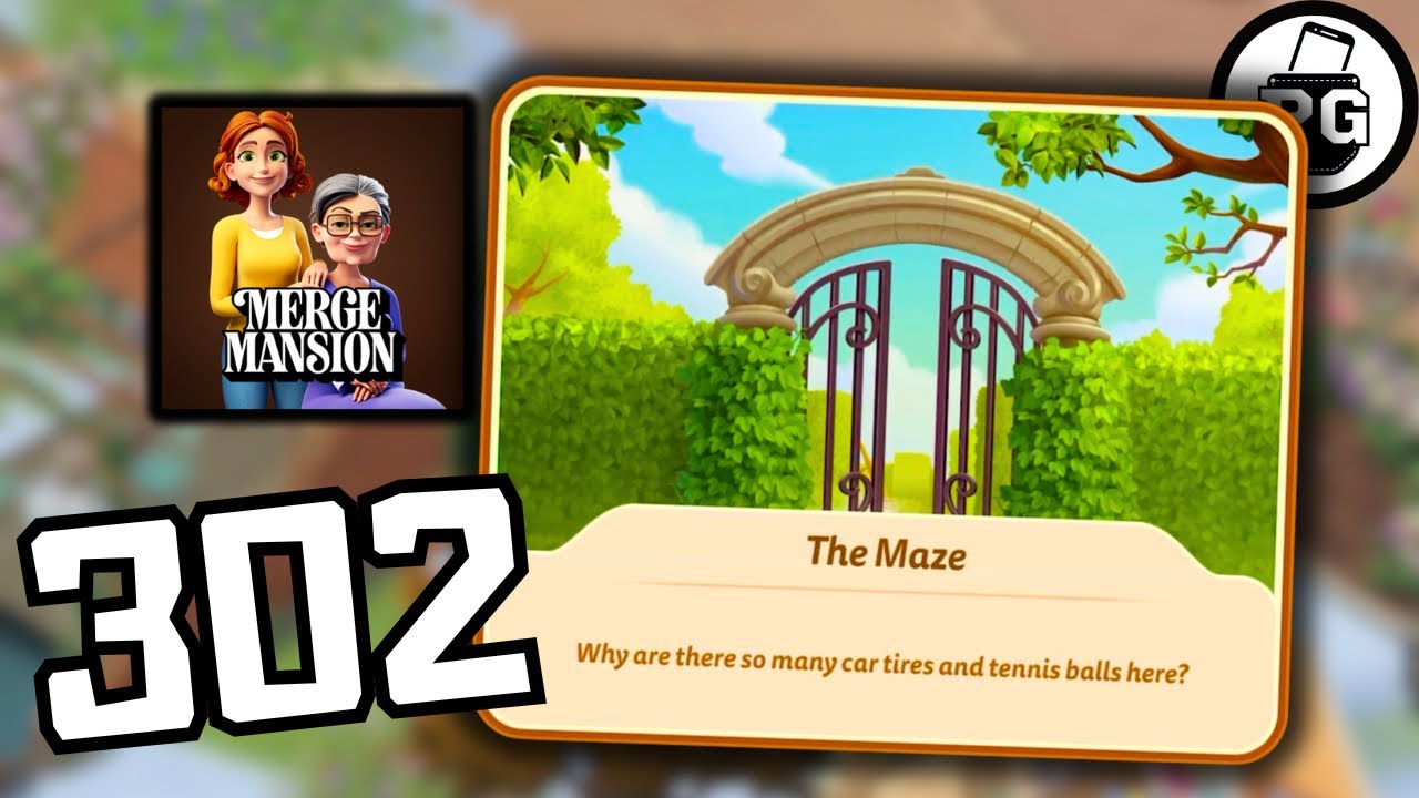 New Area Unlocked - Maze 🏡 Merge Mansion - Gameplay Walkthrough |Part 302|
